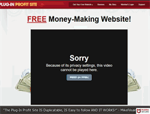 Tablet Screenshot of pluginprofitsite.com
